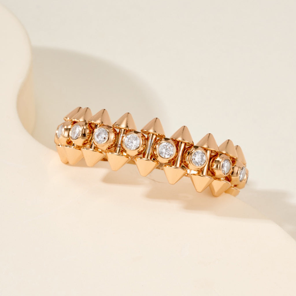 [CharmAmor]CLASH 6.8MM DIAMOND MEDIUM RING