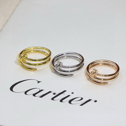 [CharmAmor]JUSTE RING 4.8MM HALF DIAMOND