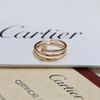[CharmAmor]JUSTE RING 4.8MM HALF DIAMOND