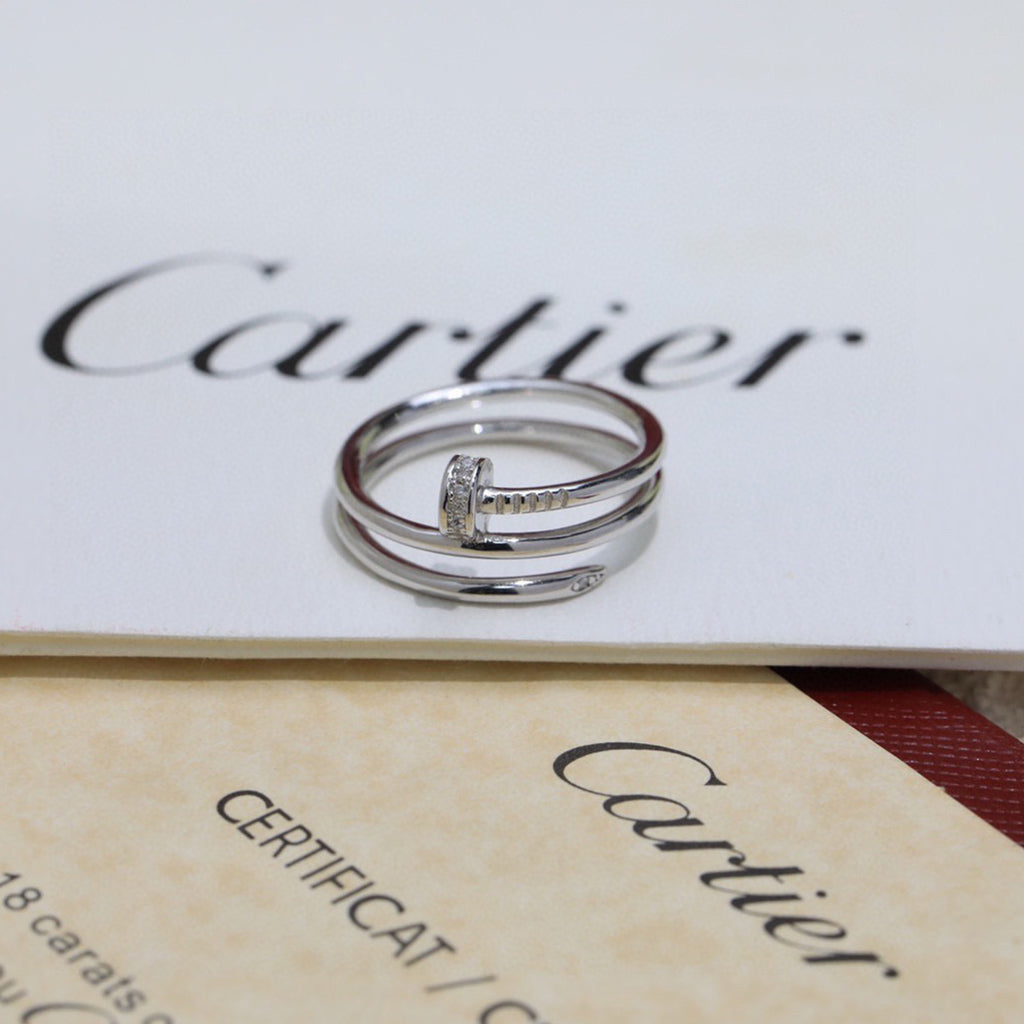 [CharmAmor]JUSTE RING 4.8MM HALF DIAMOND
