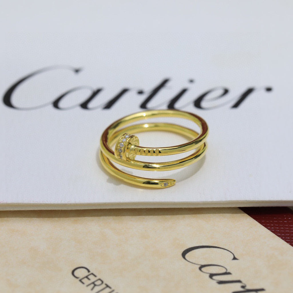 [CharmAmor]JUSTE RING 4.8MM HALF DIAMOND