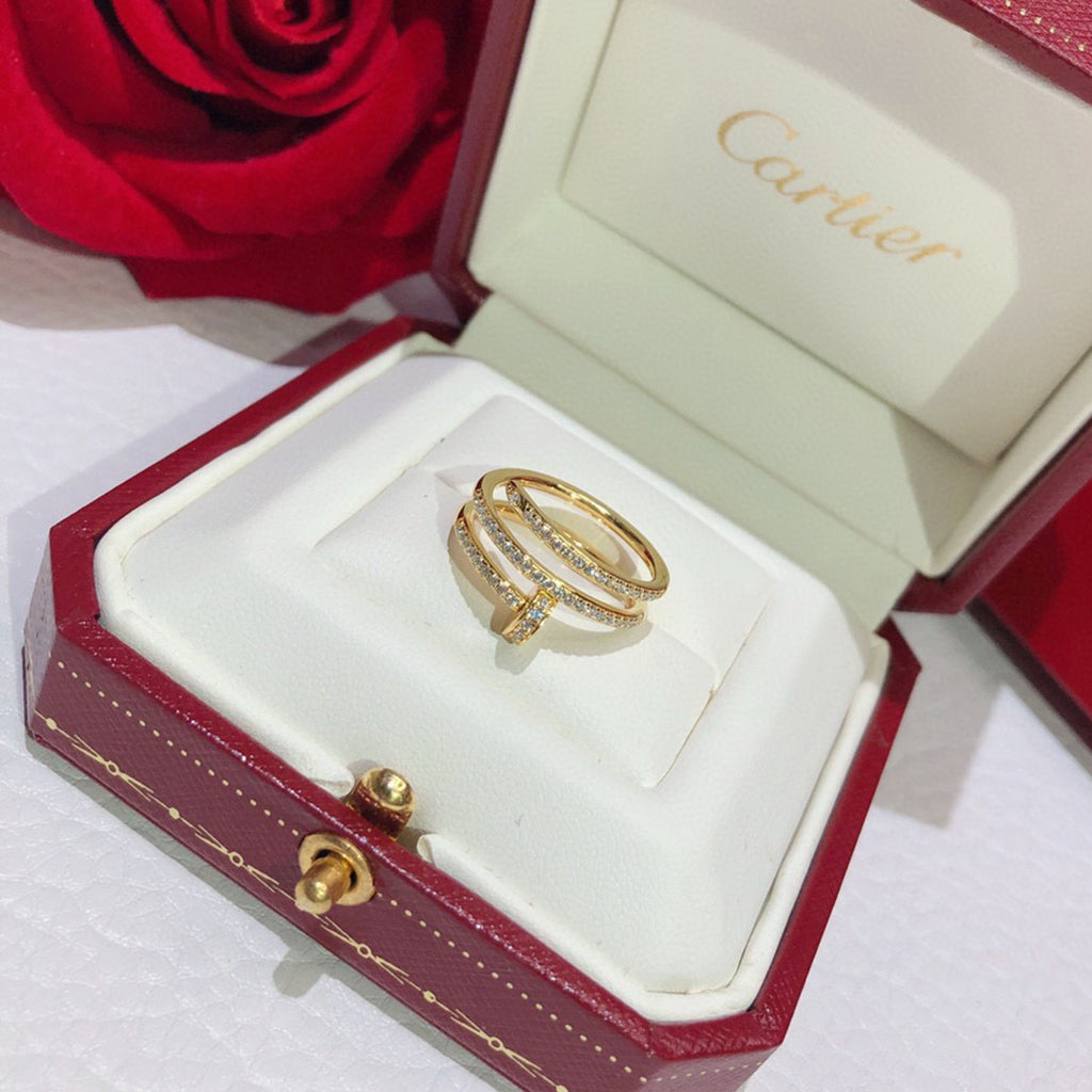 [CharmAmor]JUSTE RING 4.8MM FULL DIAMOND