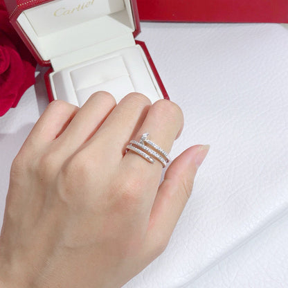 [CharmAmor]JUSTE RING 4.8MM FULL DIAMOND