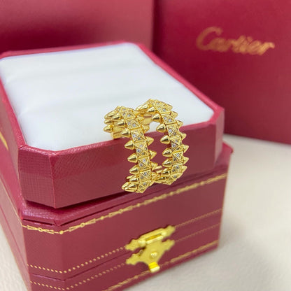 [CharmAmor]CLASH 6.4MM FULL DIAMOND SMALL EARRINGS