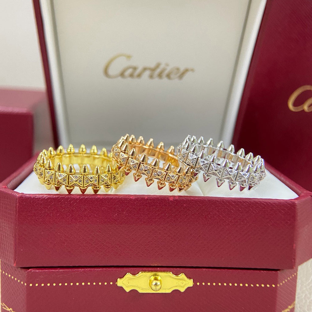[CharmAmor]CLASH 6.4MM SMALL FULL DIAMOND RING
