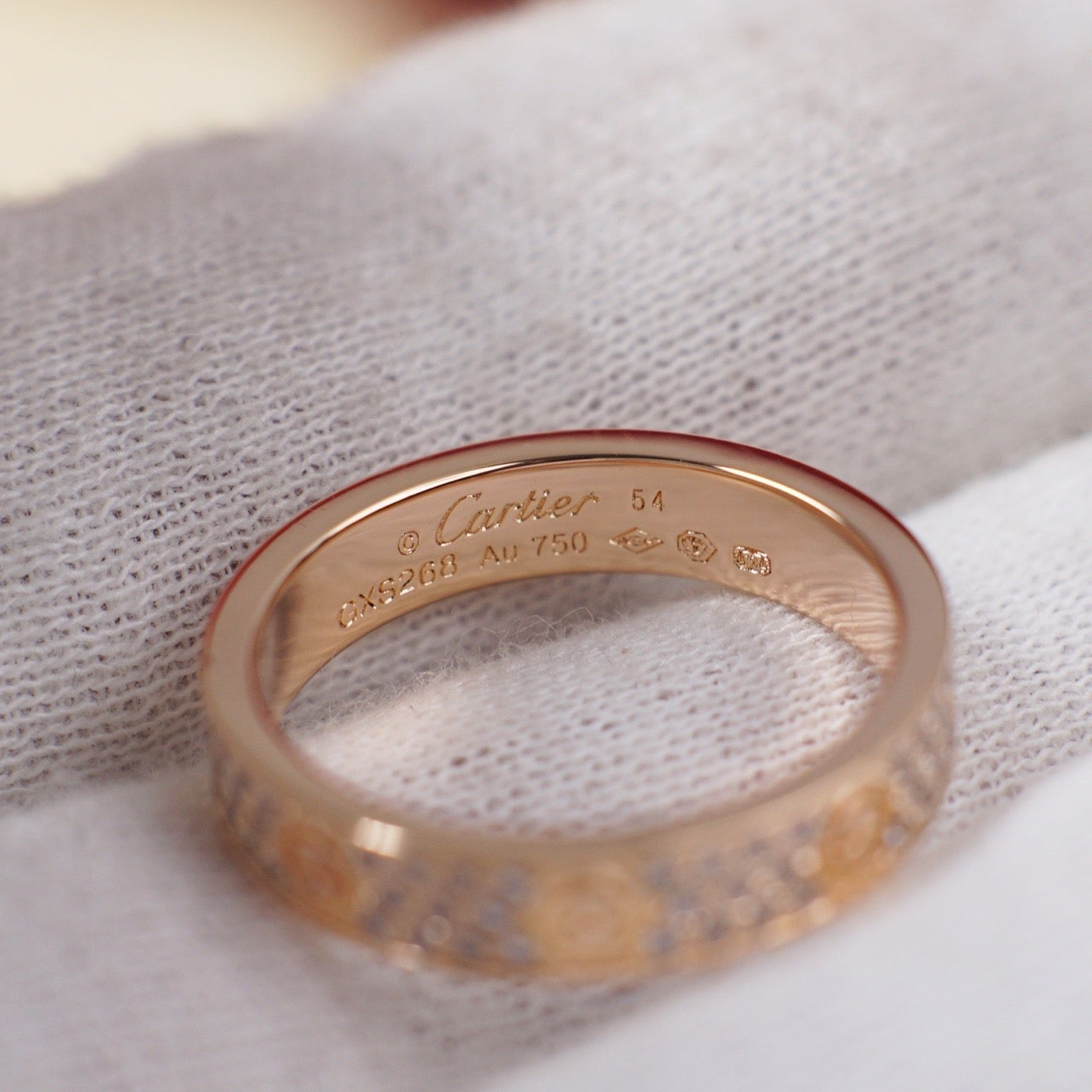 [CharmAmor]LOVE RING 4.0MM DIAMOND PAVED