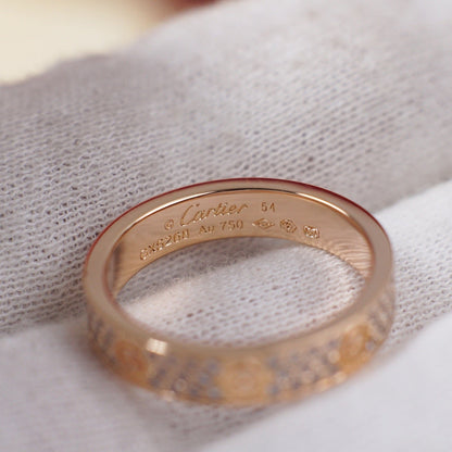 [CharmAmor]LOVE RING 4.0MM DIAMOND PAVED