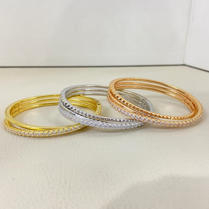 [CharmAmor]ETINCELLE HALF-PAVED DIAMOND BRACELET
