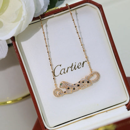 [CharmAmor]PANTHERE PAVED DIAMOND NECKLACE