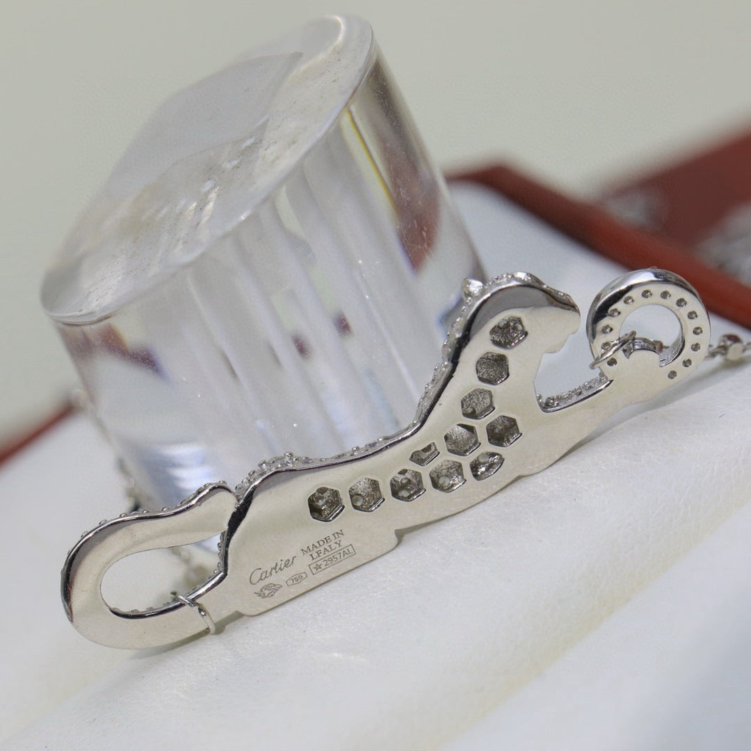 [CharmAmor]PANTHERE PAVED DIAMOND NECKLACE