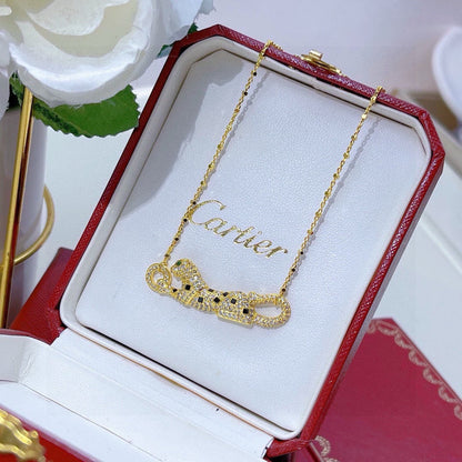 [CharmAmor]PANTHERE PAVED DIAMOND NECKLACE