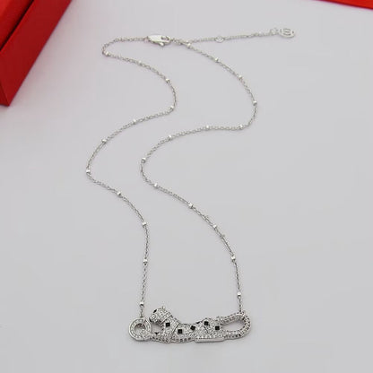 [CharmAmor]PANTHERE PAVED DIAMOND NECKLACE