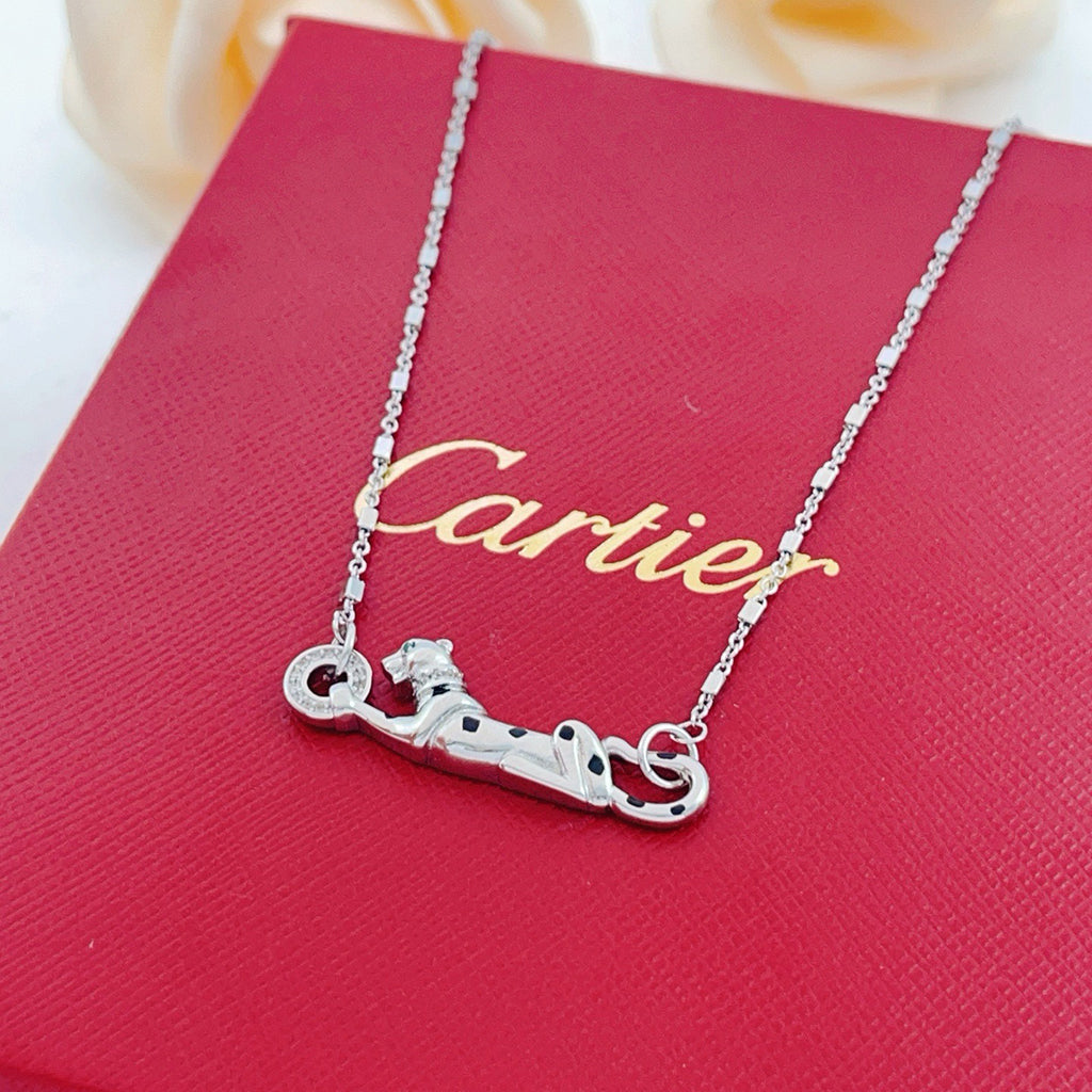 [CharmAmor]PANTHERE FULL DIAMOND NECKLACE