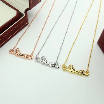 [CharmAmor]PANTHERE FULL DIAMOND NECKLACE