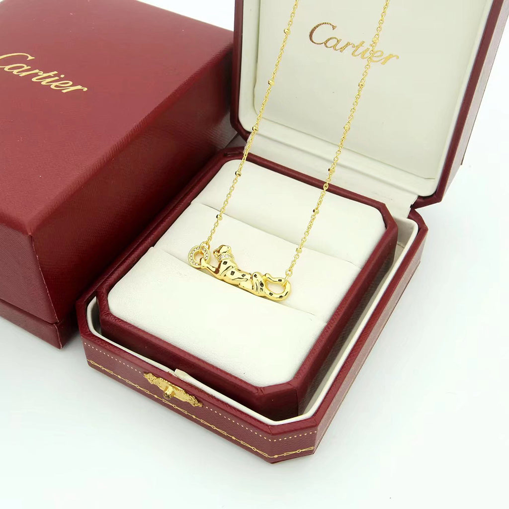 [CharmAmor]PANTHERE FULL DIAMOND NECKLACE