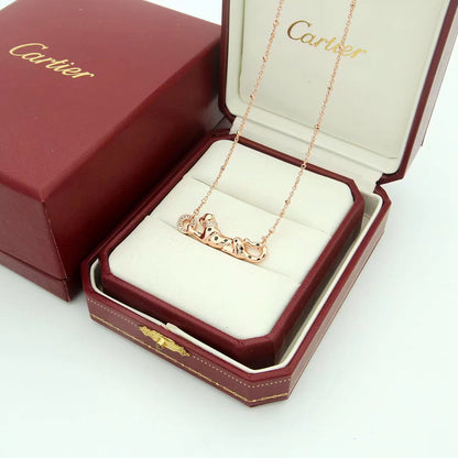 [CharmAmor]PANTHERE FULL DIAMOND NECKLACE