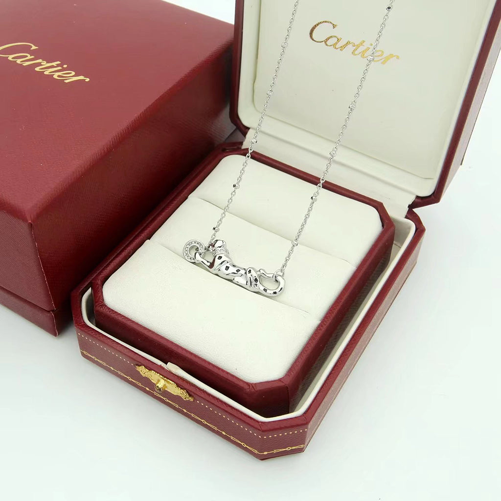 [CharmAmor]PANTHERE FULL DIAMOND NECKLACE
