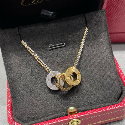 [CharmAmor]LOVE 6 DIAMOND PENDANT NECKLACE
