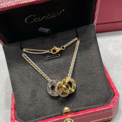 [CharmAmor]LOVE 6 DIAMOND PENDANT NECKLACE