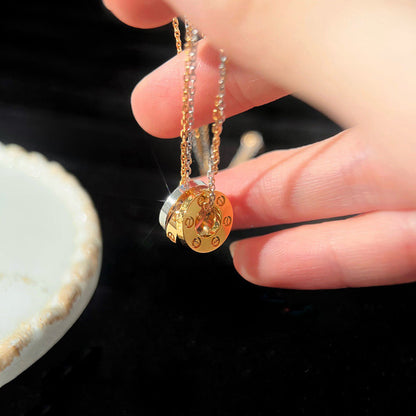 [CharmAmor]LOVE 6 DIAMOND PENDANT NECKLACE