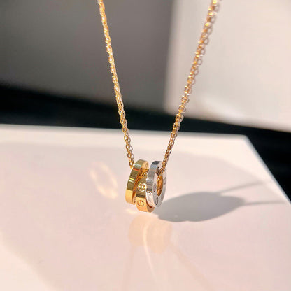 [CharmAmor]LOVE 6 DIAMOND PENDANT NECKLACE