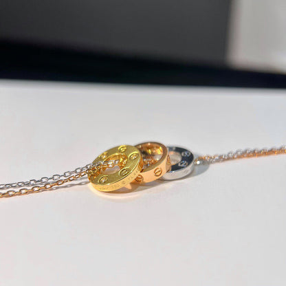 [CharmAmor]LOVE 6 DIAMOND PENDANT NECKLACE