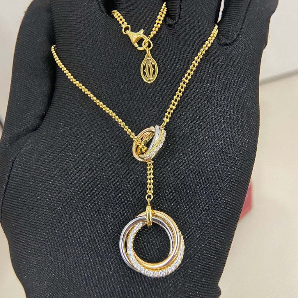 [CharmAmor]TRINITY DIAMONDS NECKLACE