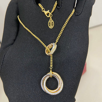 [CharmAmor]TRINITY DIAMONDS NECKLACE
