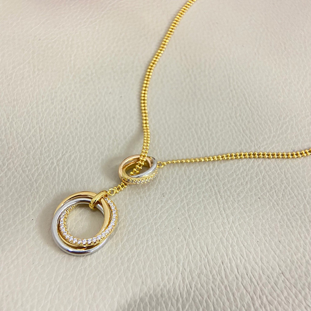 [CharmAmor]TRINITY DIAMONDS NECKLACE