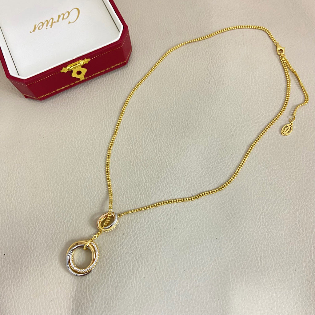 [CharmAmor]TRINITY DIAMONDS NECKLACE