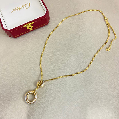 [CharmAmor]TRINITY DIAMONDS NECKLACE