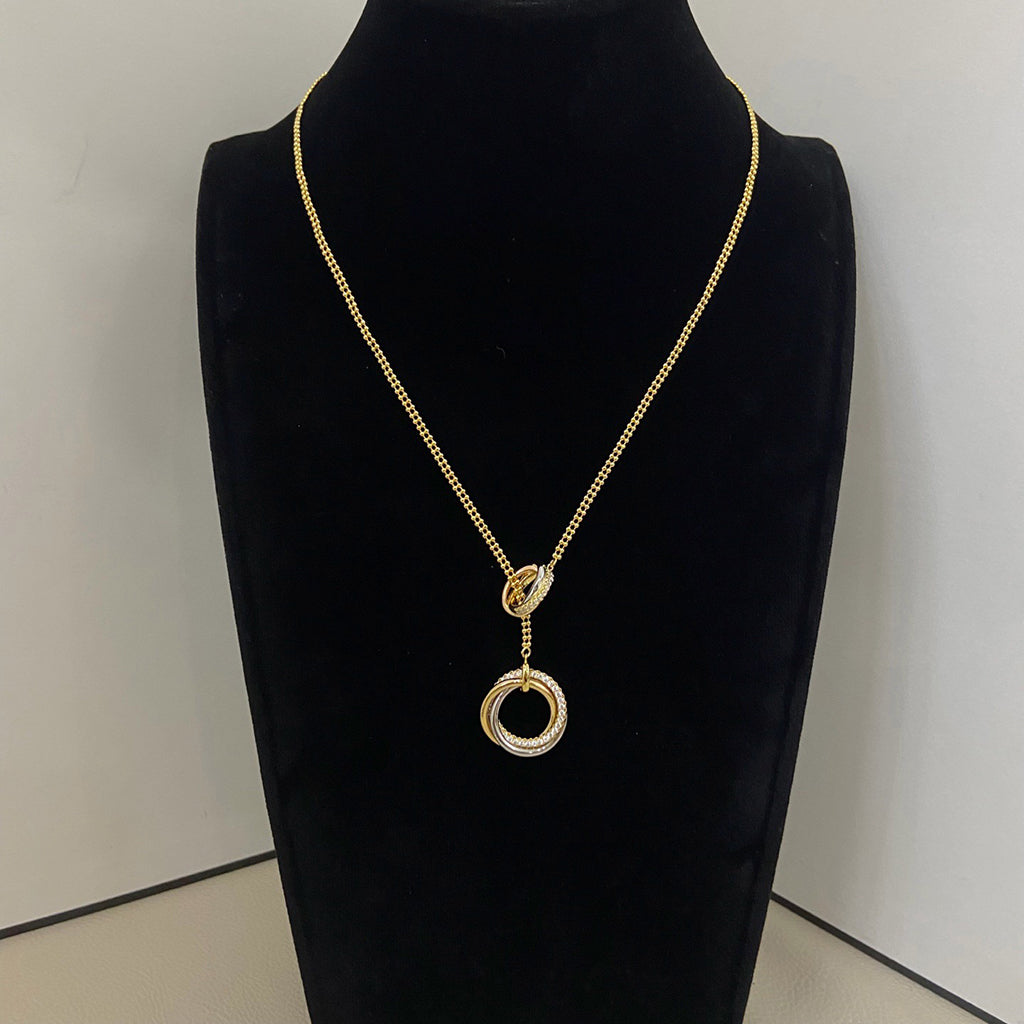 [CharmAmor]TRINITY DIAMONDS NECKLACE