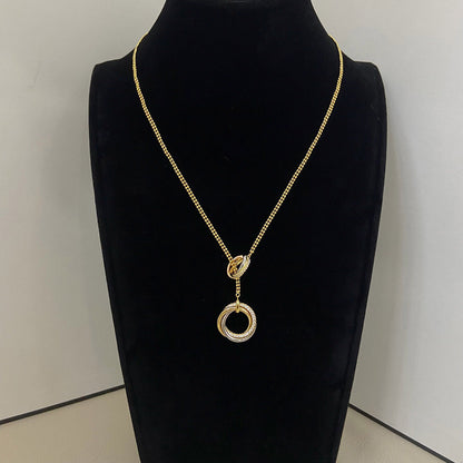 [CharmAmor]TRINITY DIAMONDS NECKLACE