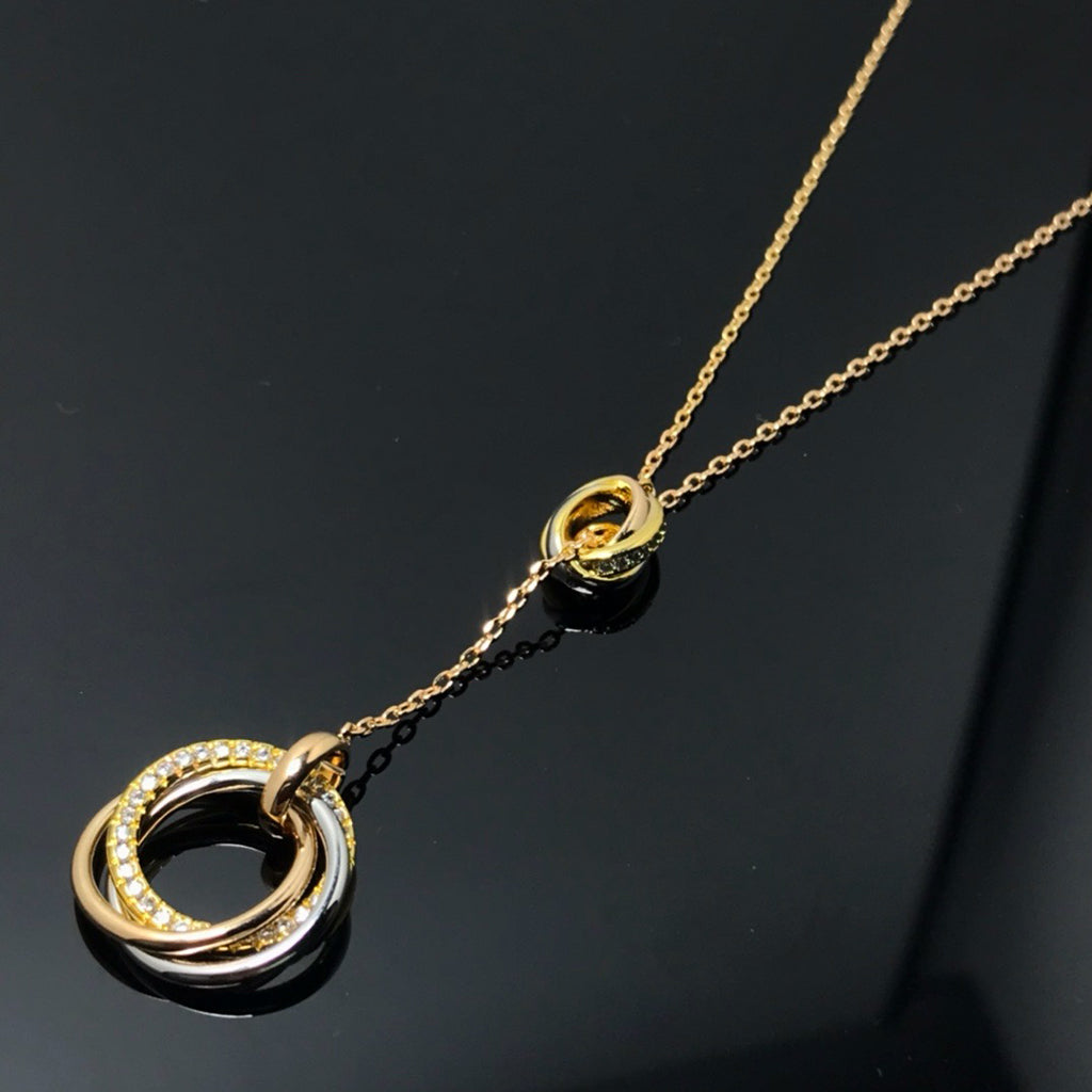 [CharmAmor]TRINITY DIAMONDS NECKLACE