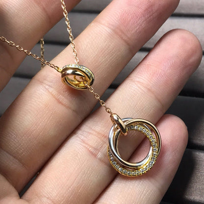 [CharmAmor]TRINITY DIAMONDS NECKLACE