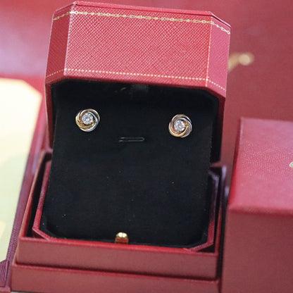 [CharmAmor]TRINITY STUD DIAMOND EARRINGS