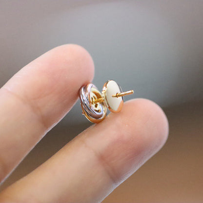 [CharmAmor]TRINITY STUD DIAMOND EARRINGS