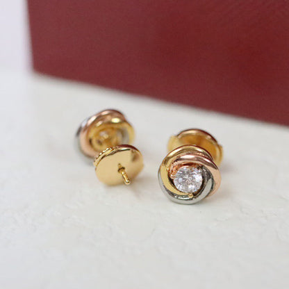 [CharmAmor]TRINITY STUD DIAMOND EARRINGS