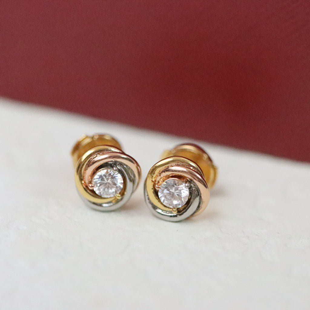 [CharmAmor]TRINITY STUD DIAMOND EARRINGS
