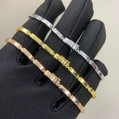 [CharmAmor]PANTHERE HALF DIAMOND ON CHAIN BRACELET