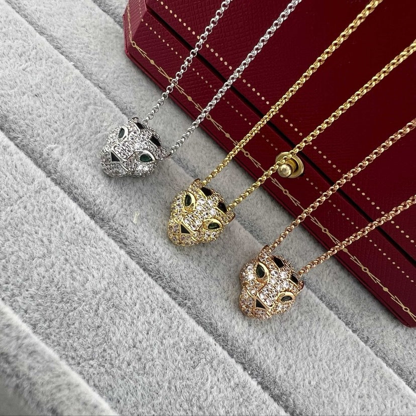 [CharmAmor]PANTHERE FULL DIAMOND NECKLACE