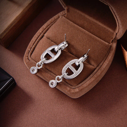 [CharmAmor]HM CHAINE DIAMOND EARRINGS