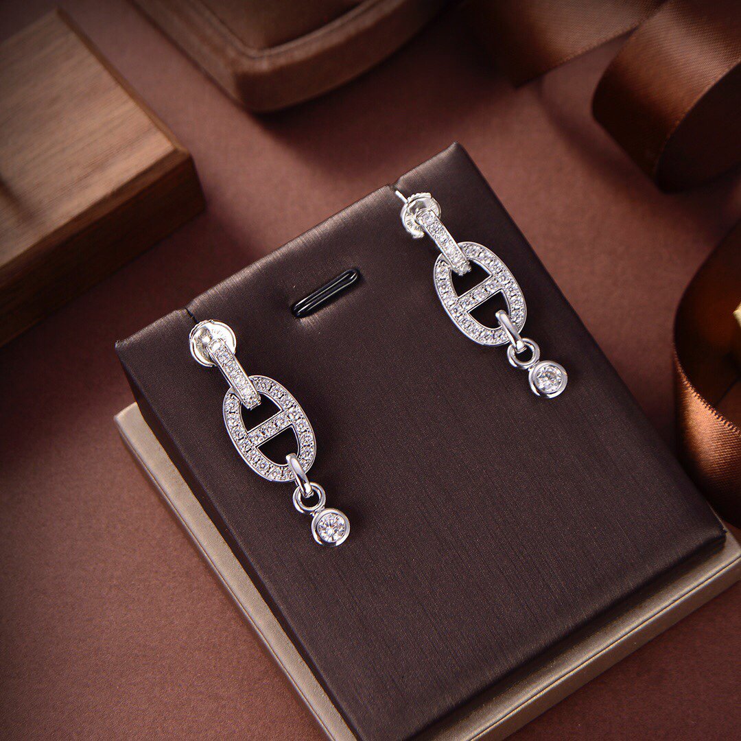 [CharmAmor]HM CHAINE DIAMOND EARRINGS