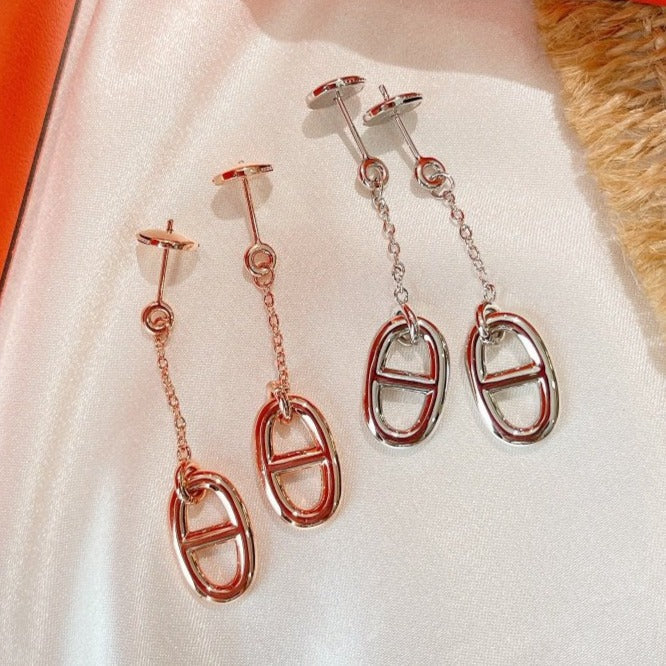 [CharmAmor]CHAINE TASSEL EARRINGS