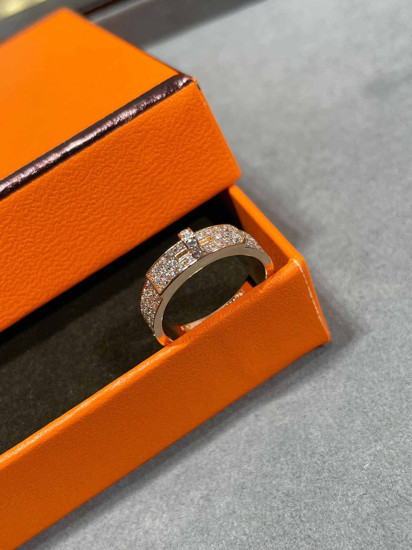 [CharmAmor]KELLY PINK GOLD DIAMOND RING