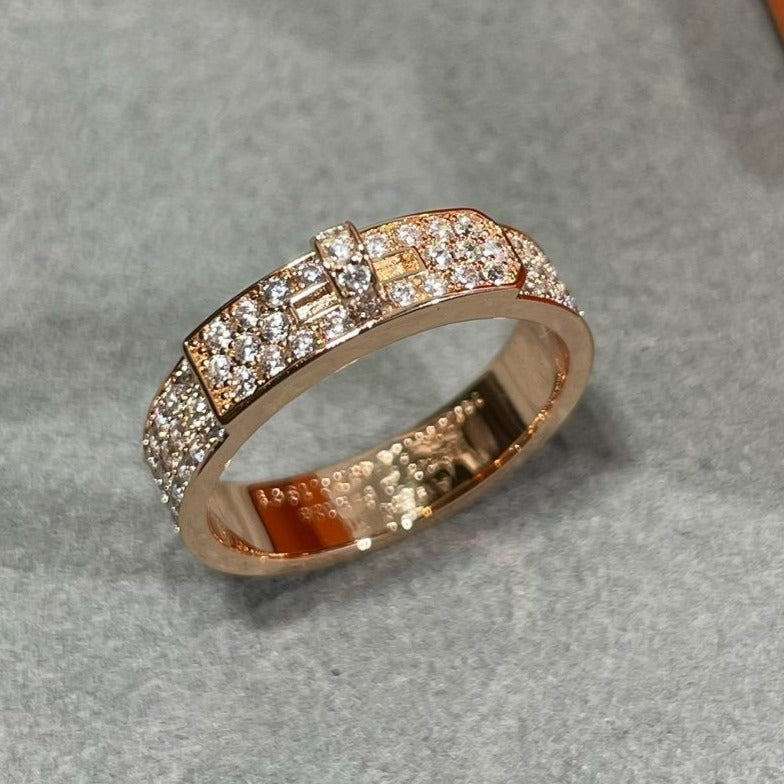 [CharmAmor]KELLY PINK GOLD DIAMOND RING