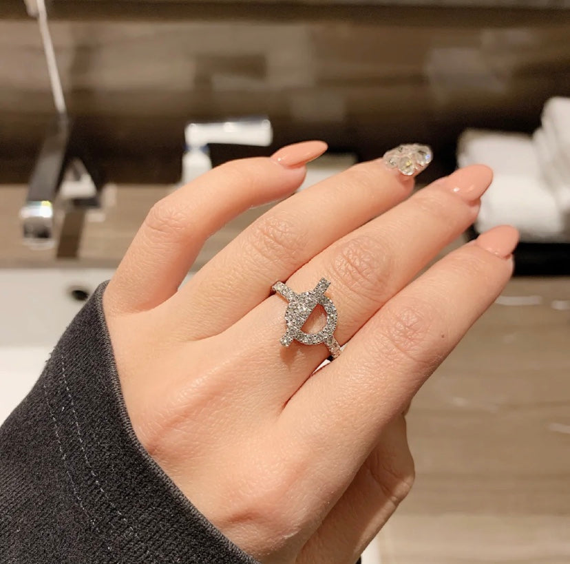 [CharmAmor]ECHAPPEE RING SILVER DIAMOND