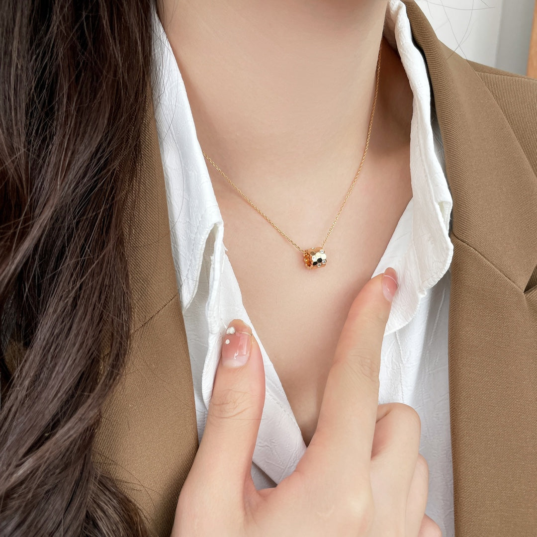 [CharmAmor]BEE MINI PEDANT DIAMOND NECKLACE