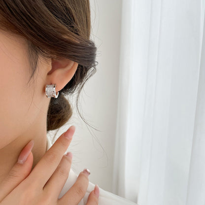[CharmAmor]ZERO 1 DIAMOND PAVED EARRINGS