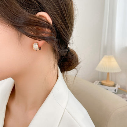 [CharmAmor]ZERO 1 DIAMOND PAVED EARRINGS